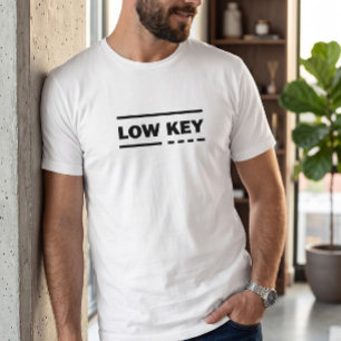 Camiseta Gráfica Minimalista Masculina 'Low Key'  