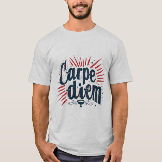 Camiseta Gráfica Motivacional Carpe Diem