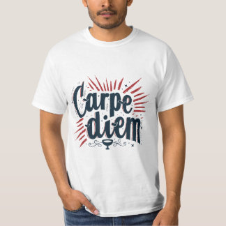 Camiseta Gráfica Motivacional Carpe Diem