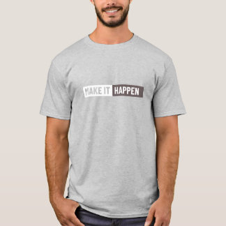 Camiseta Gráfica Motivacional Faça Acontecer