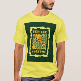 Camiseta gráfica motivacional masculina