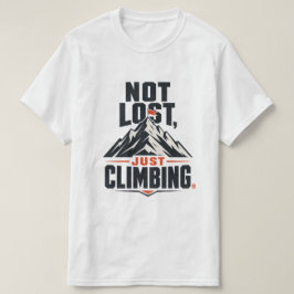 Camiseta Gráfica Não Estou Perdido, Estou Subindo 