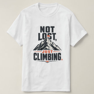 Camiseta Gráfica Não Estou Perdido, Estou Subindo 