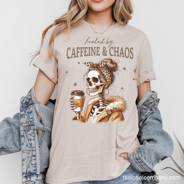 Camiseta Gráfica Ocidental - Caffein e Mãe do Caos (Criador carregado)