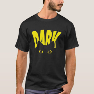 Camiseta Gráfica Olhos de Gato Preto Gato Preto