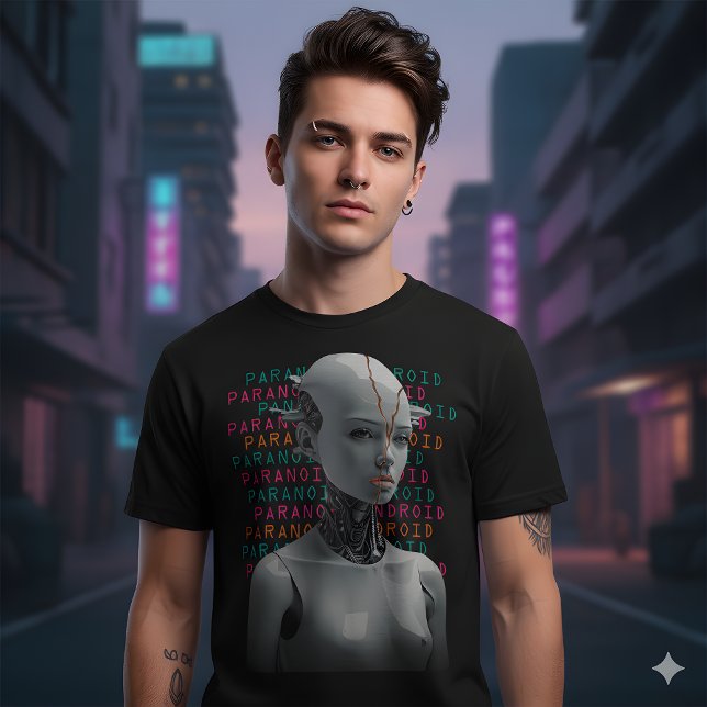 Camiseta Gráfica Paranoid Android (Criador carregado)