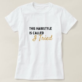 Camiseta Gráfica Personalizada de Cabelo do Dia Di