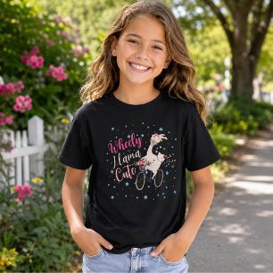 Camiseta Gráfica Personalizada Wheely Llama Fofa