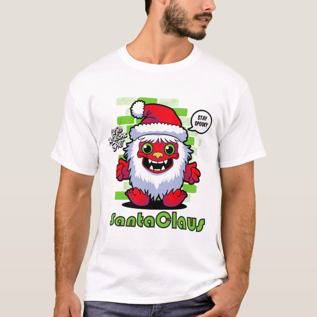 Camiseta Gráfica Playful Papai Noel, Appar Feriado (Frente)
