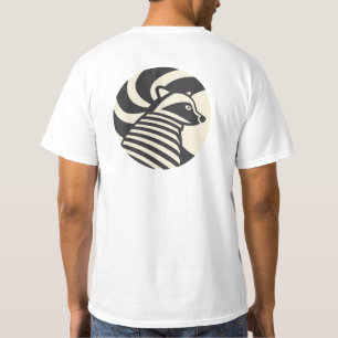 Camiseta Gráfica Raccoon Minimalista Animal mode