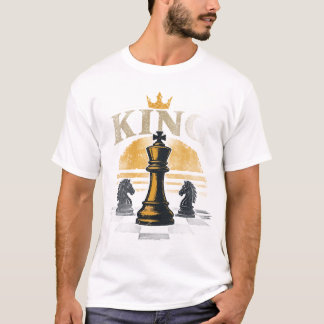 Camiseta Gráfica Rei Xadrez | Rei Xadrez Vintage