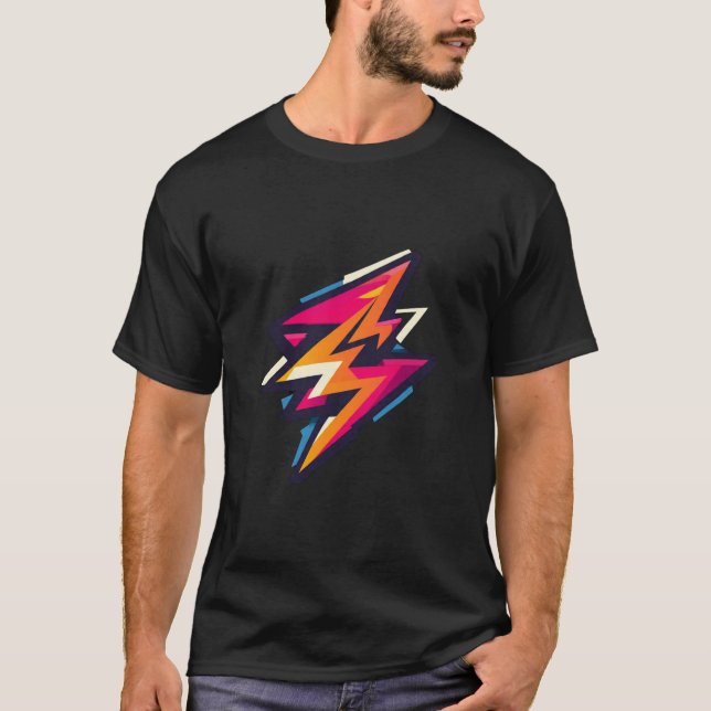 Camiseta Gráfica Retro Cyberbolt (Frente)