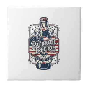 Camiseta Gráfica Retro de Soda de Cereja Patriótic
