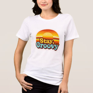 Camiseta gráfica retrô estilo vintage hippie