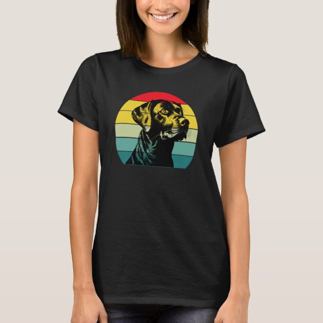 Camiseta Gráfica Retro Labrador Retriever (Frente)