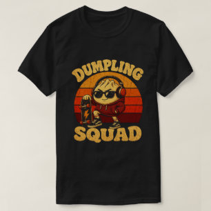 Camiseta Gráfica Retro Vintage Skater Dumpling Squ