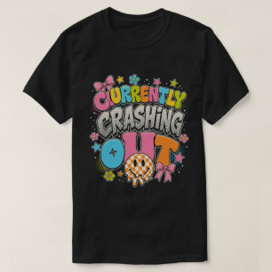 Camiseta Gráfica Retro Y2K 'Currently Crashing Out