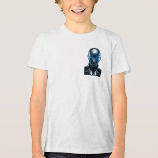 "Camiseta Gráfica Robótica Cyber AI Futurística -