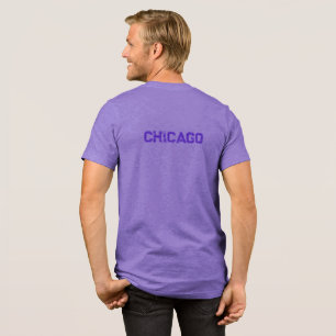 Camiseta Gráfica Roxa de Chicago 