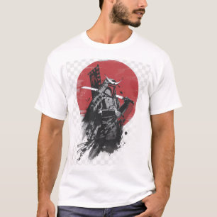 Camiseta Gráfica Samurai Warrior – Guerreiro Japon