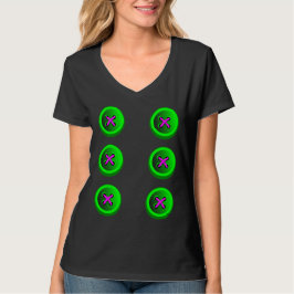 Camiseta Gráfica Seja Uma Boneca Com Botões Grande