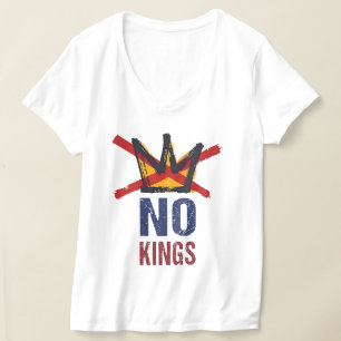Camiseta Gráfica Sem Reis Anti Autoridade Vintage