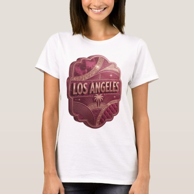 Camiseta Gráfica Sharp Gold LOS ANGELES (Frente)
