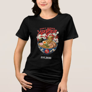 Camiseta Gráfica Soft Mama Amante de Ramen Japonês