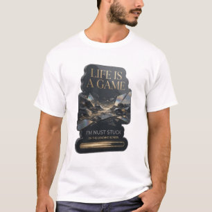 Camiseta Gráfica Statement Gold LIFE IS A GAME