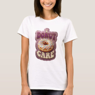 Camiseta Gráfica Statement Purple I DONUT CARE