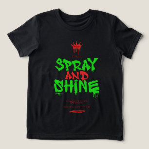 Camiseta Gráfica Streetwear Spray And Shine