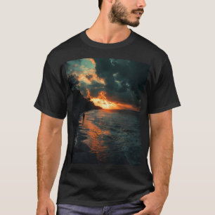 Camiseta Gráfica Sunset Solitude — Horizonte Quent