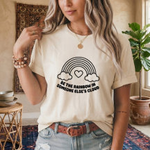 Camiseta Gráfica SVG de Arco-íris para Decoração d