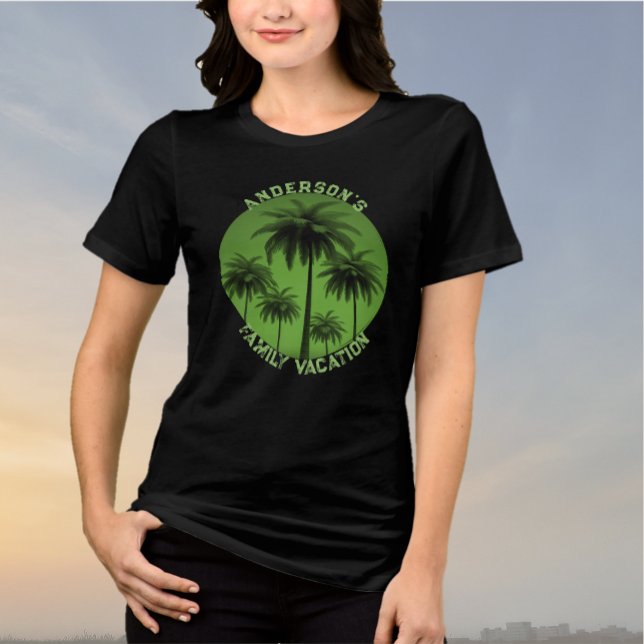 Camiseta Gráfica T-Shirt Tríplice De Férias Famili (Criador carregado)