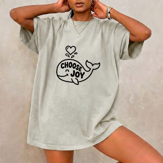 Camiseta Gráfica Unisex Citação de Baleia Vintage