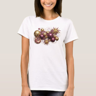 Camiseta Gráfica Vermelha e Bonita CHRISTMAS MAGIC