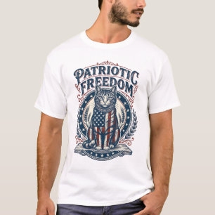 Camiseta Gráfica Vetorial de Gato de Celeiro Patri