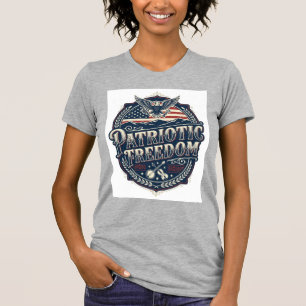 Camiseta Gráfica Vetorial de Herança Patriótica de