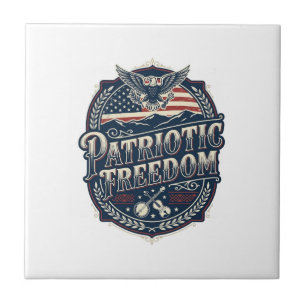 Camiseta Gráfica Vetorial de Herança Patriótica de