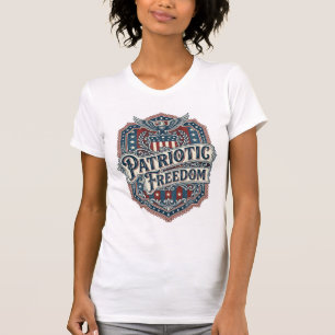 Camiseta Gráfica Vetorial Gospel Country Patriótic