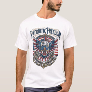 Camiseta Gráfica Vetorial Orgulho Cajun Patriota_1