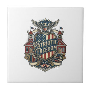 Camiseta Gráfica Vetorial Patriótica de Volta à Es