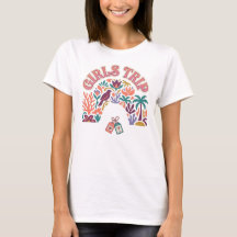Camiseta Gráfica Viagem de Garotas com Vontade de