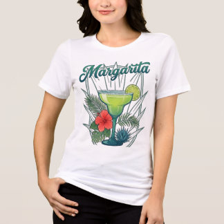 Camiseta Gráfica Vibrante de Margarita Tropical Vi