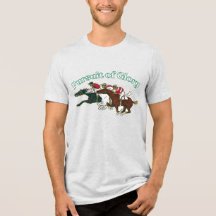 Camiseta Gráfica Vintage de Corrida de Cavalos em