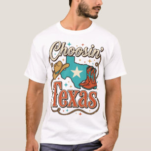 Camiseta Gráfica Vintage de Cowgirl Texas Ocidenta
