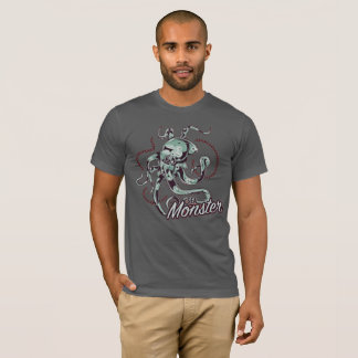 Camiseta Gráfica Vintage de Polvo Monstro Marinho