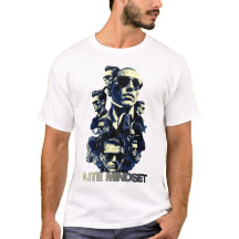 Camiseta Gráfica Vintage para Homens com Mentalida