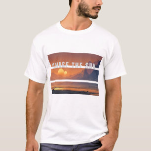 Camiseta Gráfica Vintage Pôr do Sol Chase The Sun