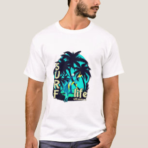 Camiseta Gráfica Vintage Surf Crew Tropical Vibe